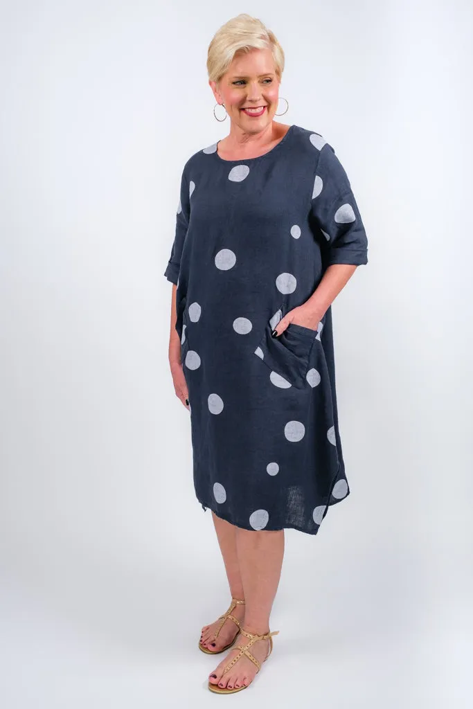 April Spotted Pocket Dress (DSS165)