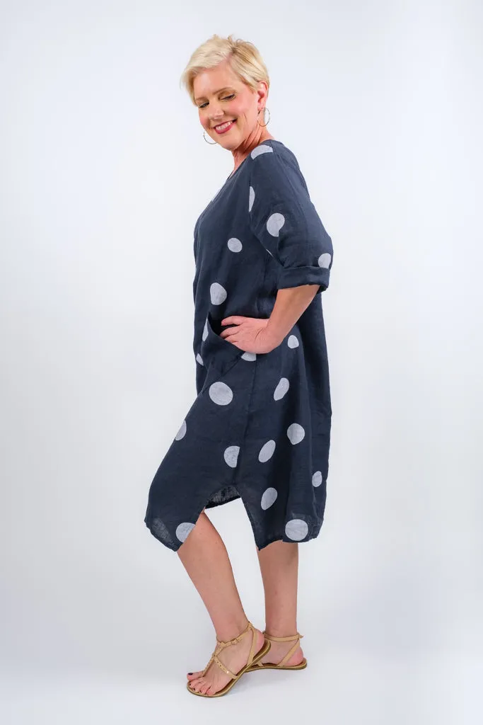 April Spotted Pocket Dress (DSS165)