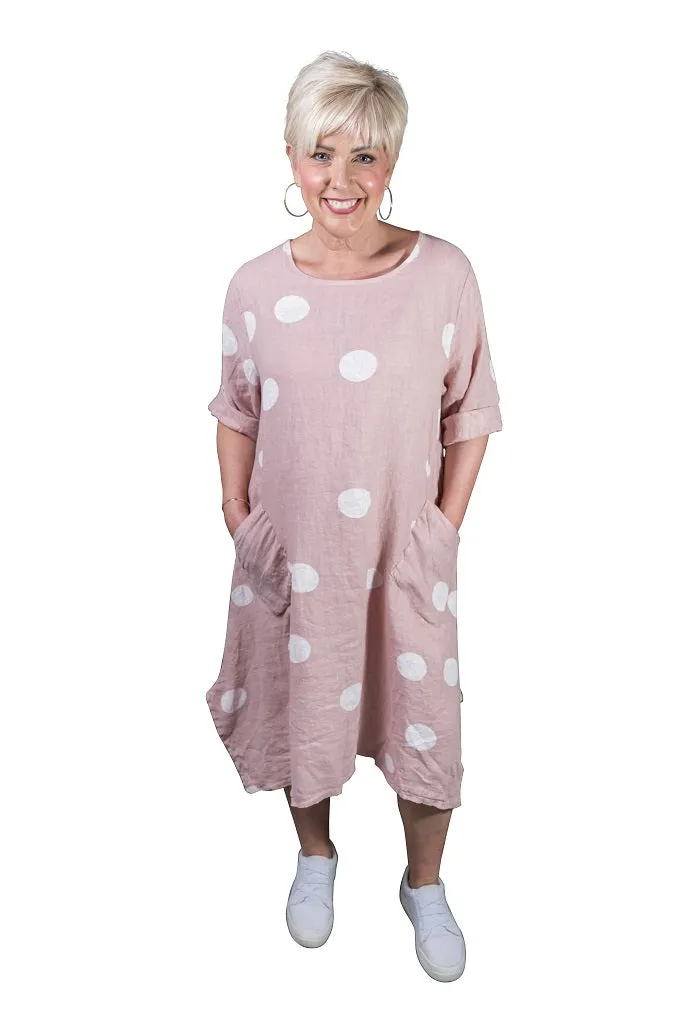 April Spotted Pocket Dress (DSS165)