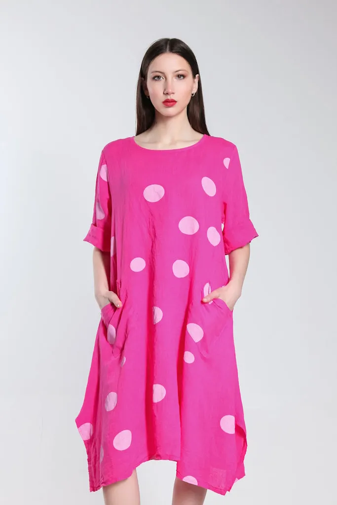 April Spotted Pocket Dress (DSS165)