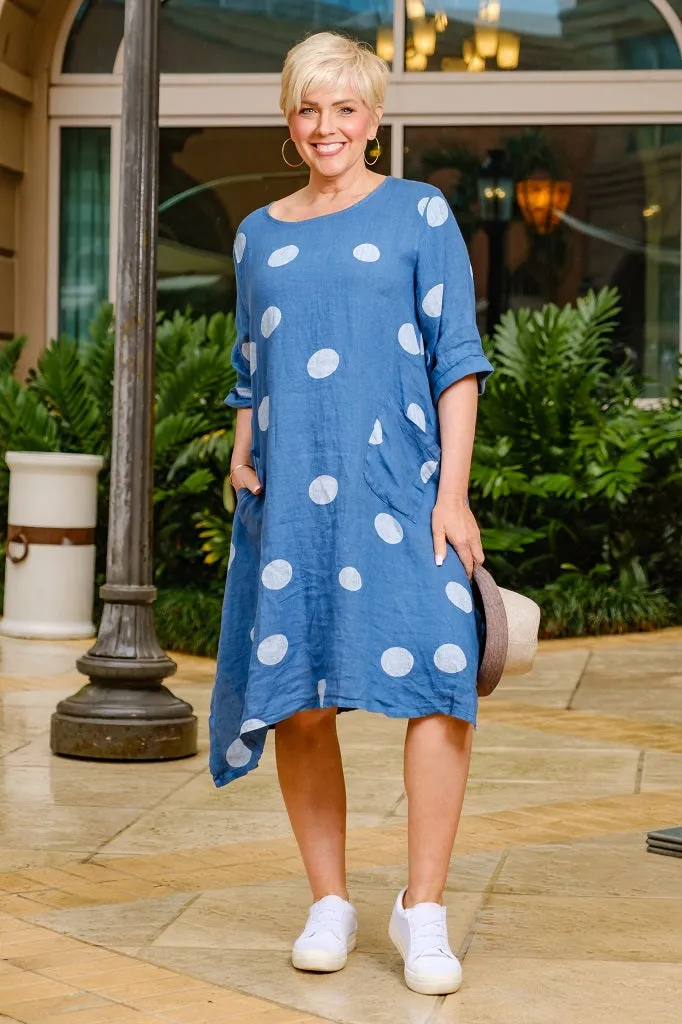 April Spotted Pocket Dress (DSS165)