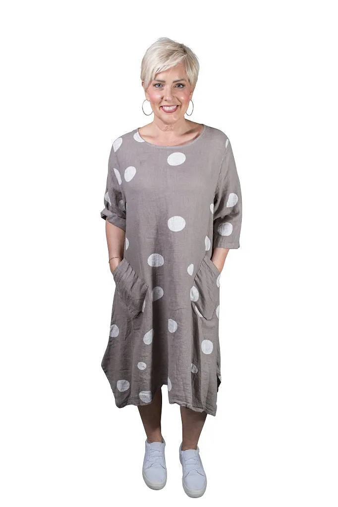 April Spotted Pocket Dress (DSS165)