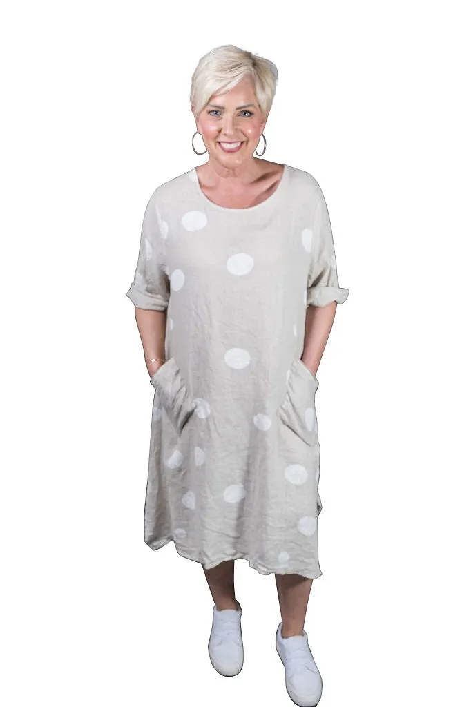 April Spotted Pocket Dress (DSS165)