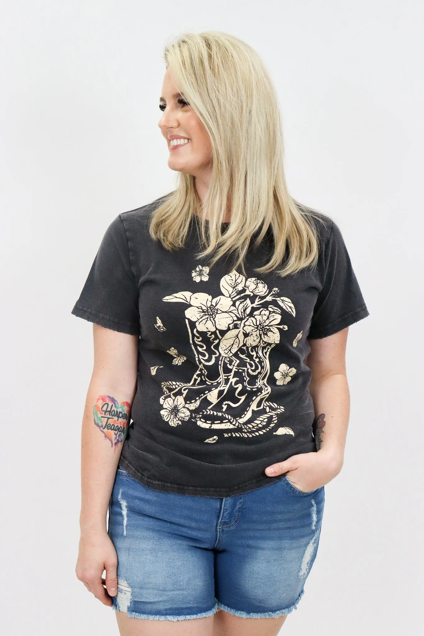Boho Cowboy Boots Graphic Tee