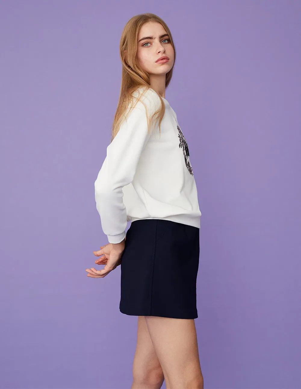 BORA AKSU Classic Slim Fit Mini Skirt