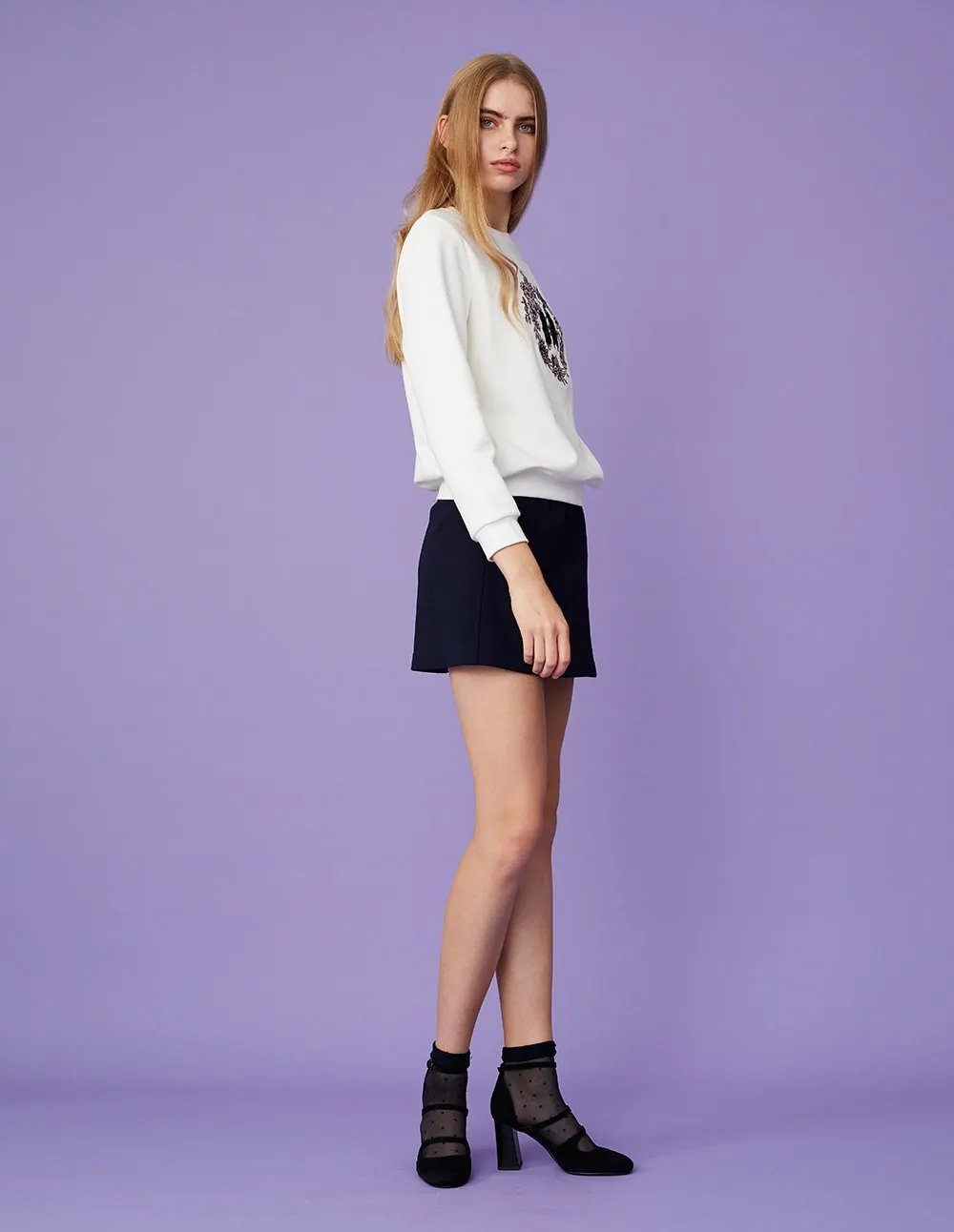 BORA AKSU Classic Slim Fit Mini Skirt