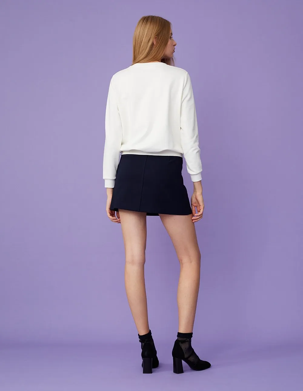 BORA AKSU Classic Slim Fit Mini Skirt