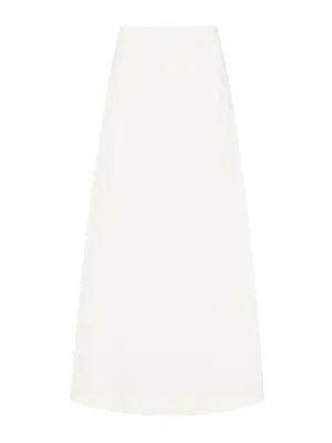 Chalk cotton A-Line skirt