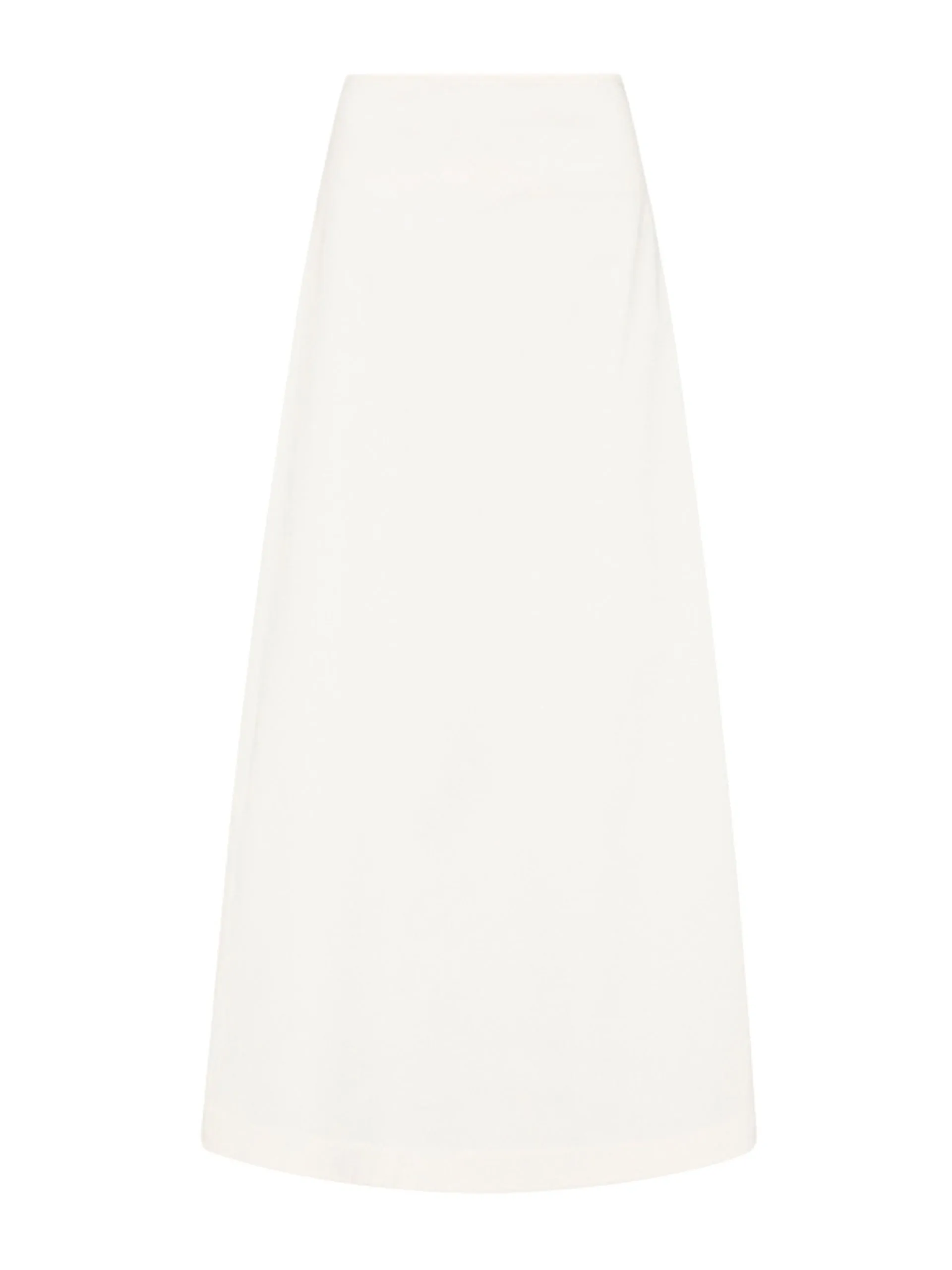 Chalk cotton A-Line skirt