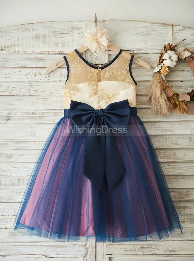 Colored Flower Girl Dress,Girl Party Dress,Tulle Birthday Party Dress,FD00112