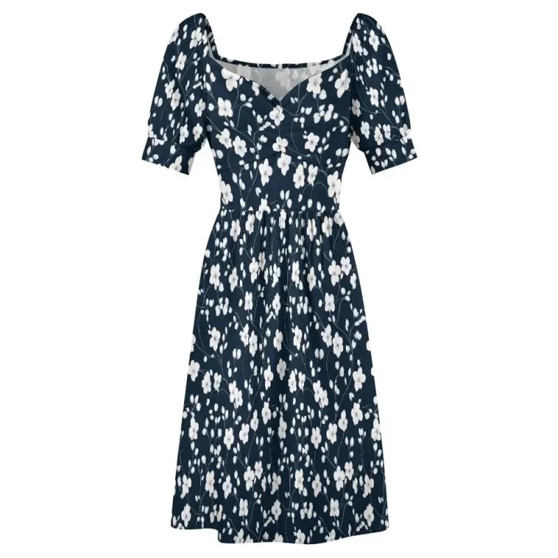 Dance Like a Flower in Our Enchanting Floral Sweetheart Dress