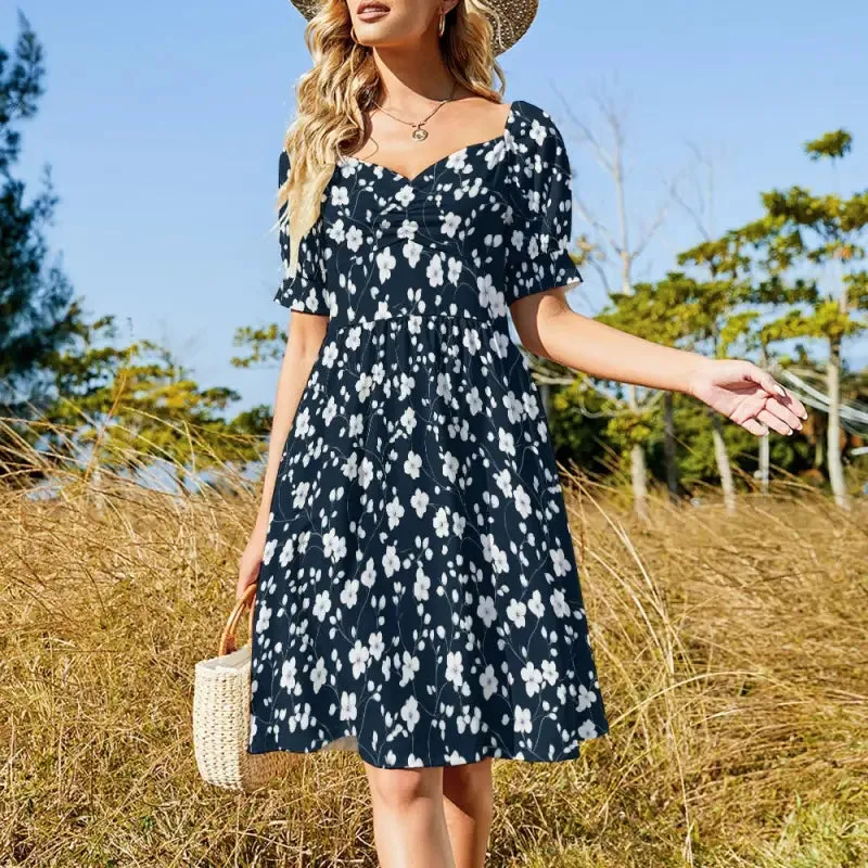 Dance Like a Flower in Our Enchanting Floral Sweetheart Dress