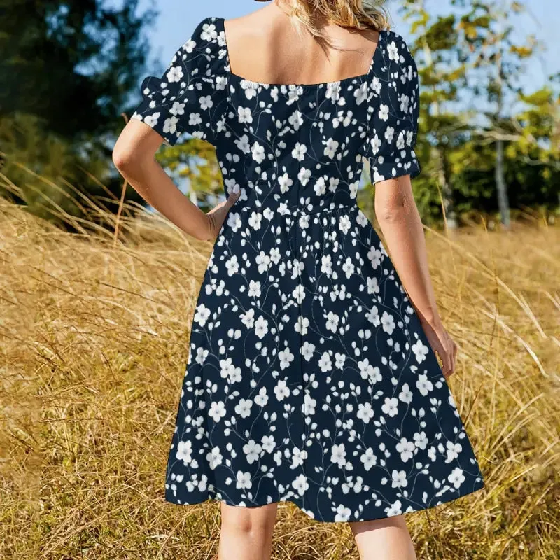 Dance Like a Flower in Our Enchanting Floral Sweetheart Dress