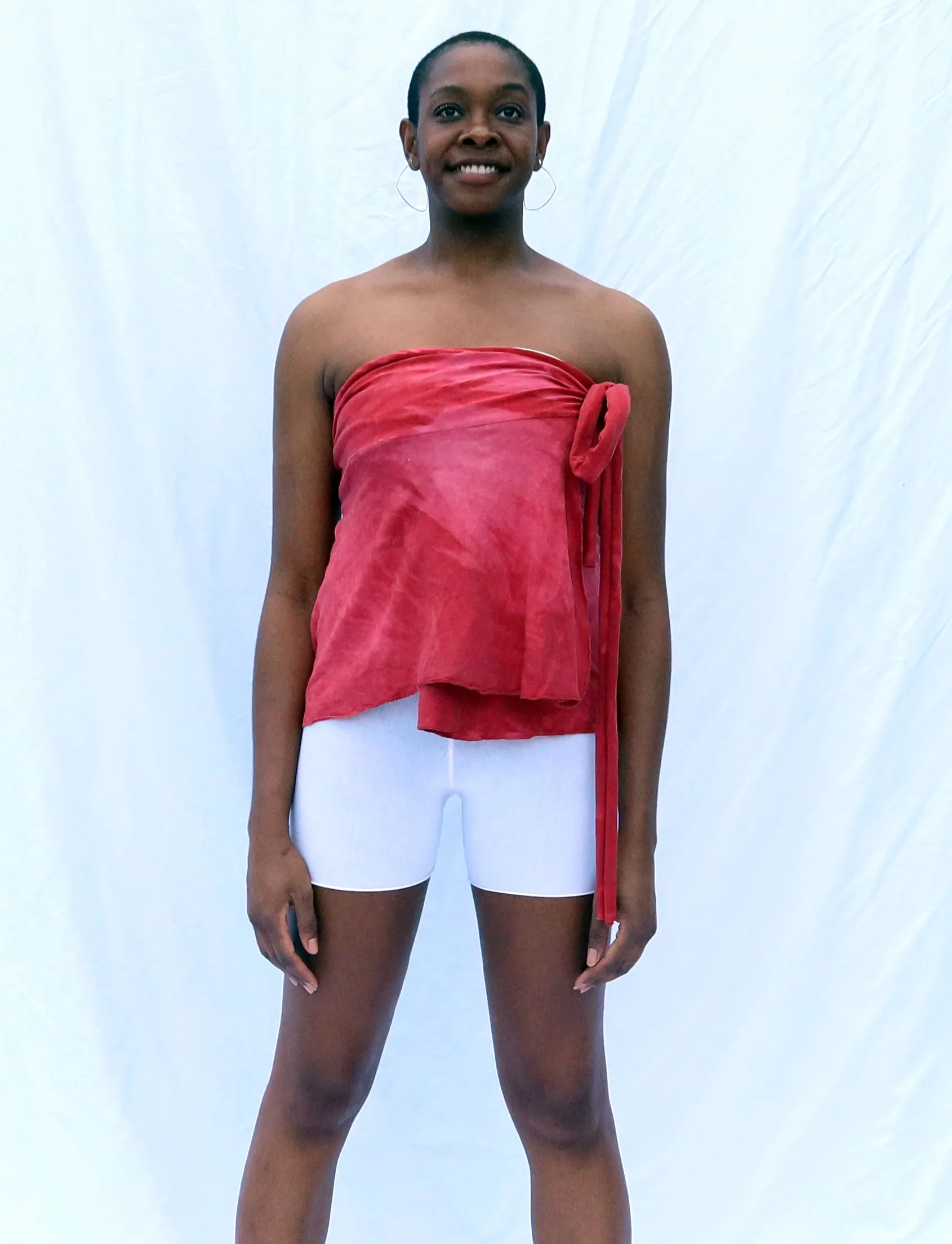 High Belt Wrap Simplicity Mini Skirt