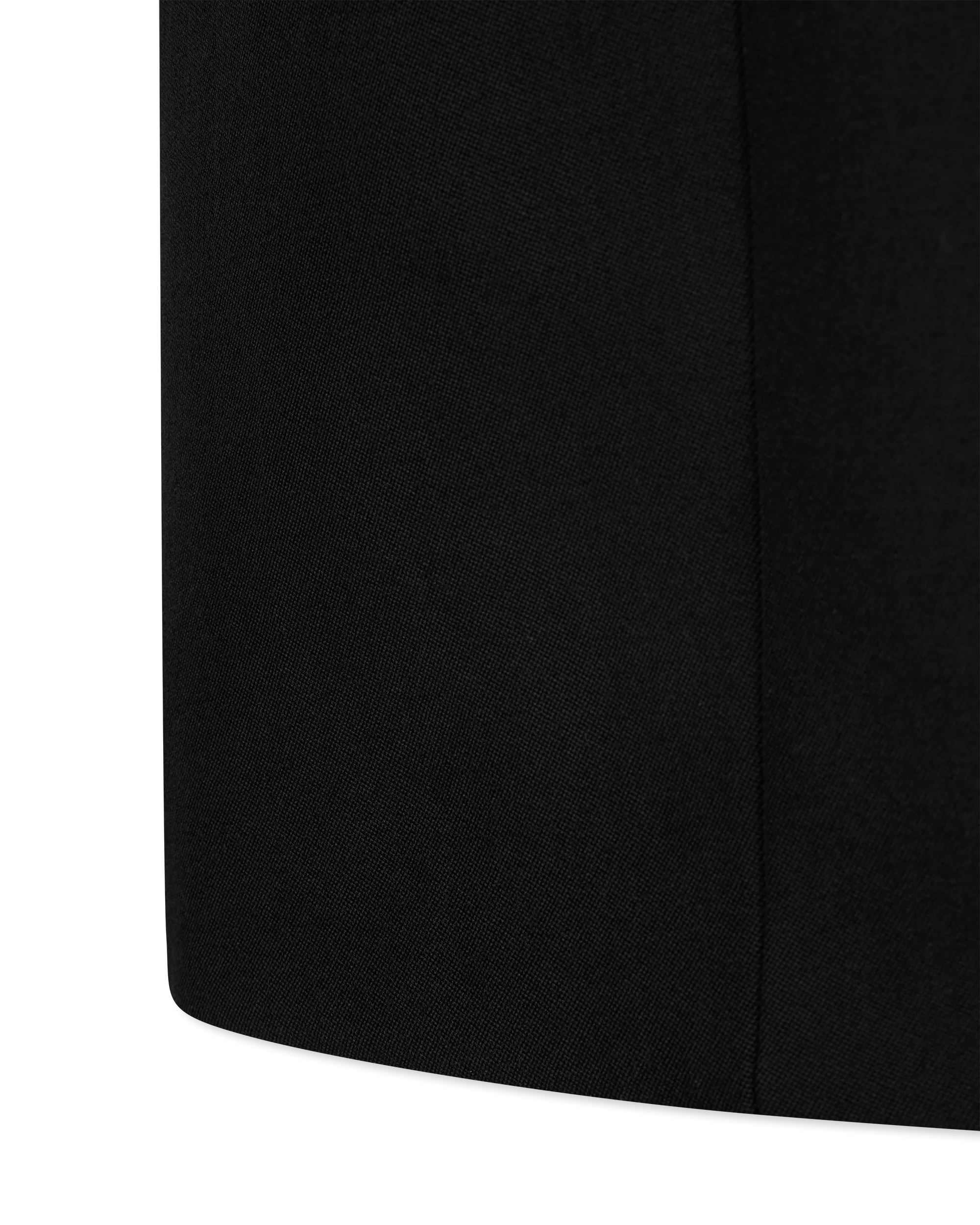 High Waisted 4 Button Wool Mini Skirt