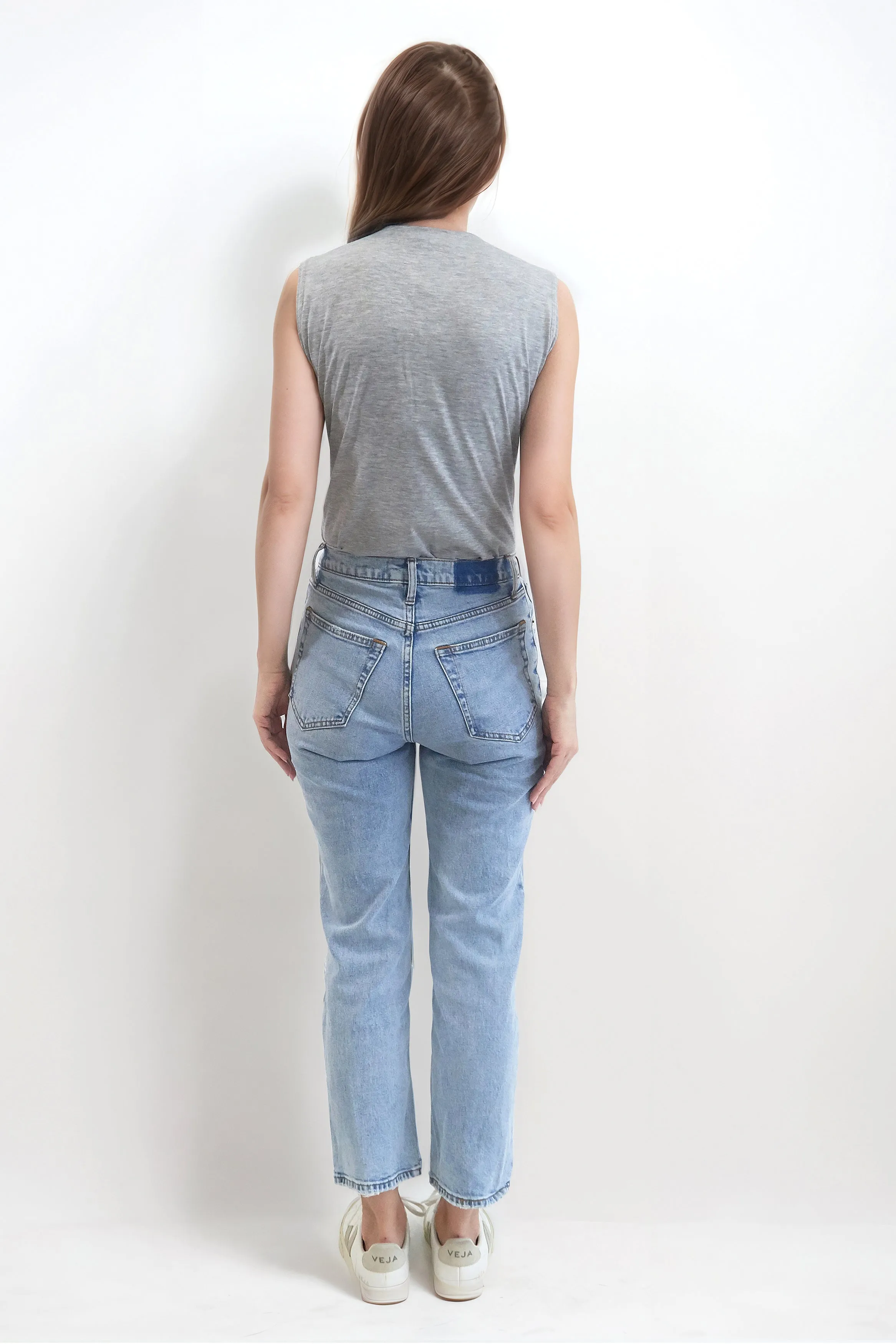 JADE SLEEVELESS WRAP STYLE GREY JERSEY BODY