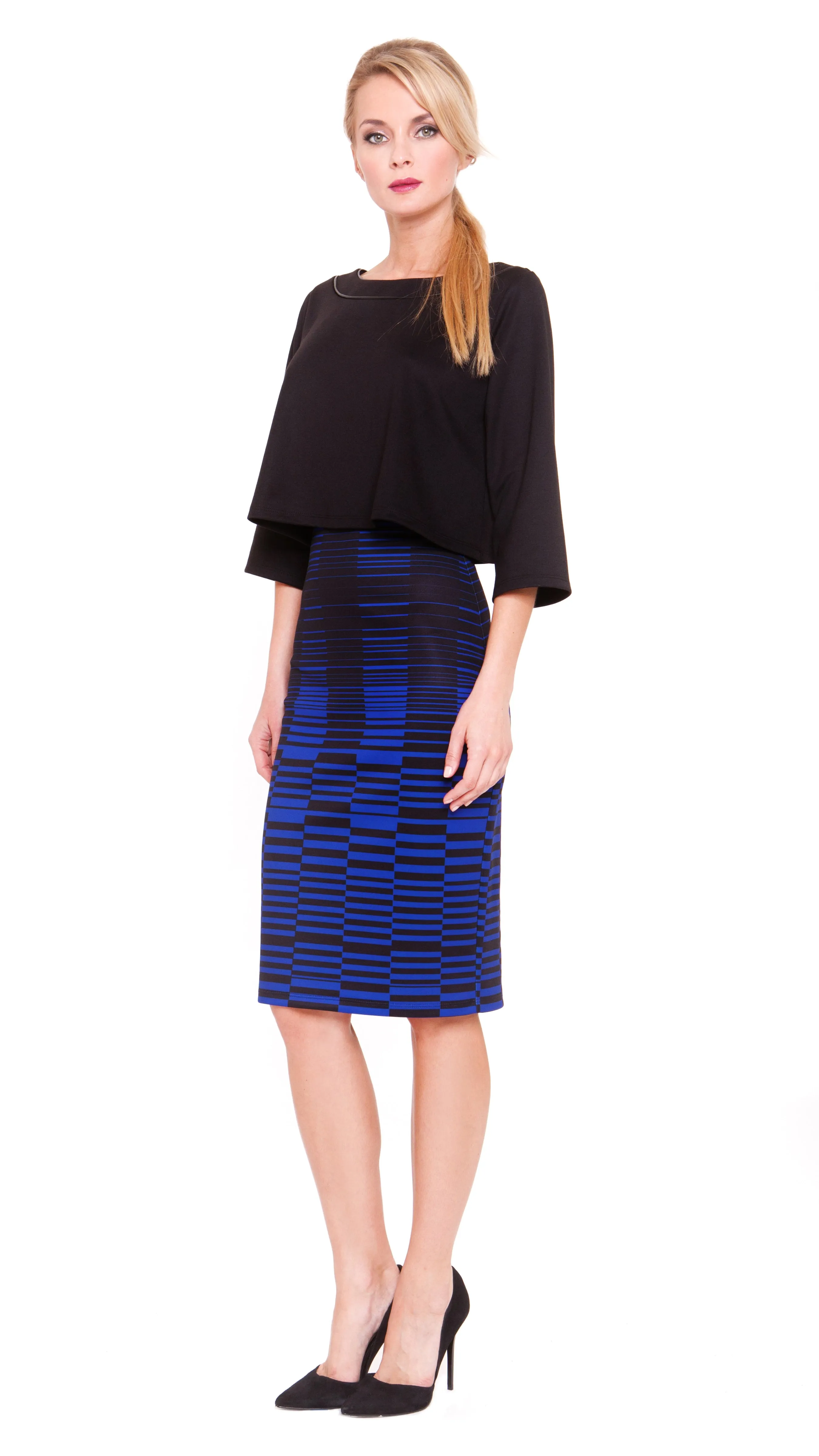 Jewel High-Waisted Pencil Skirt