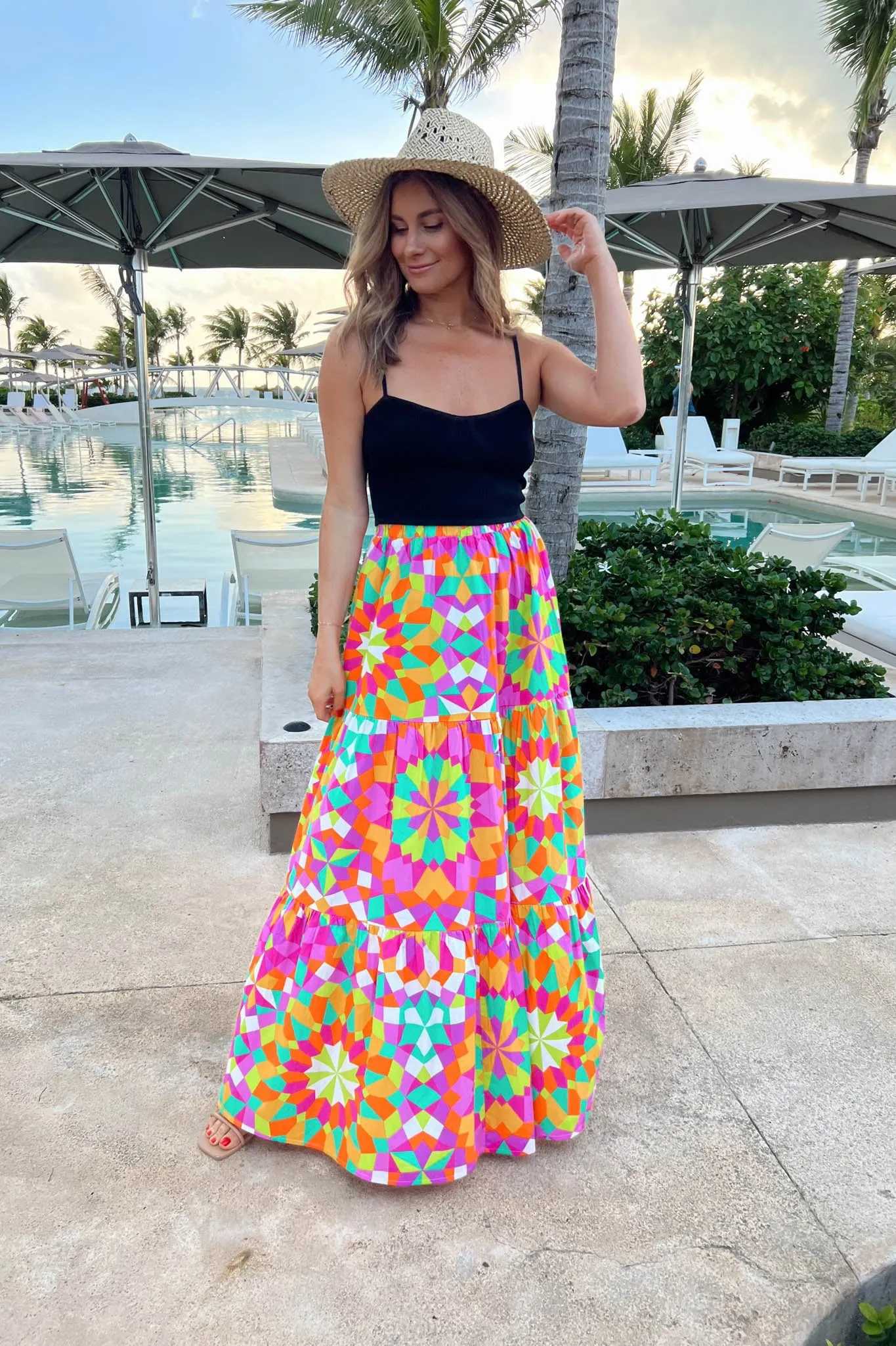 Kaleidoscope Maxi Skirt