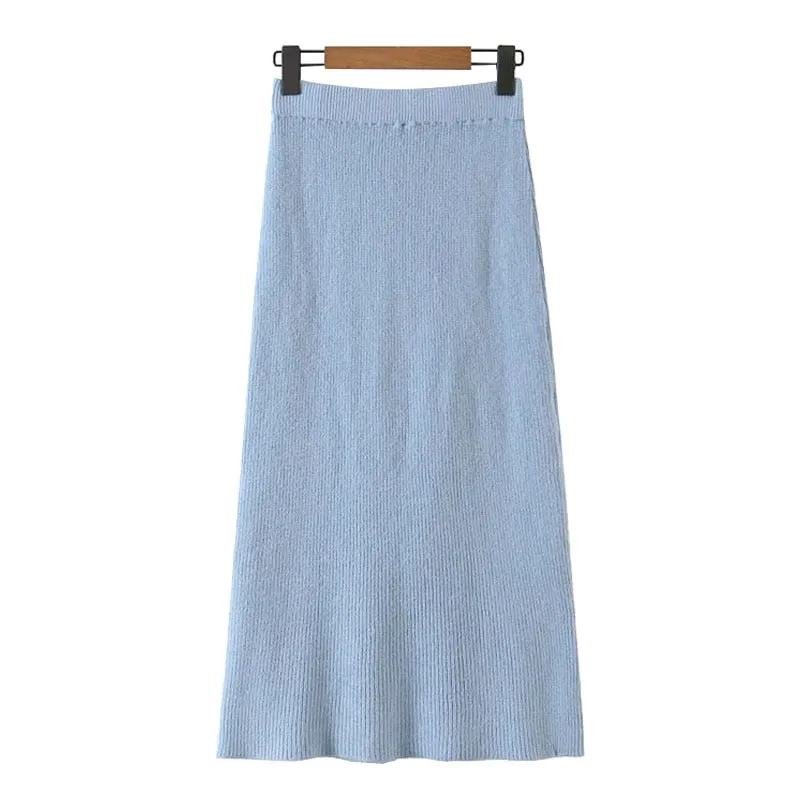 KNITTED CROPPED SWEATER WITH SKIRT