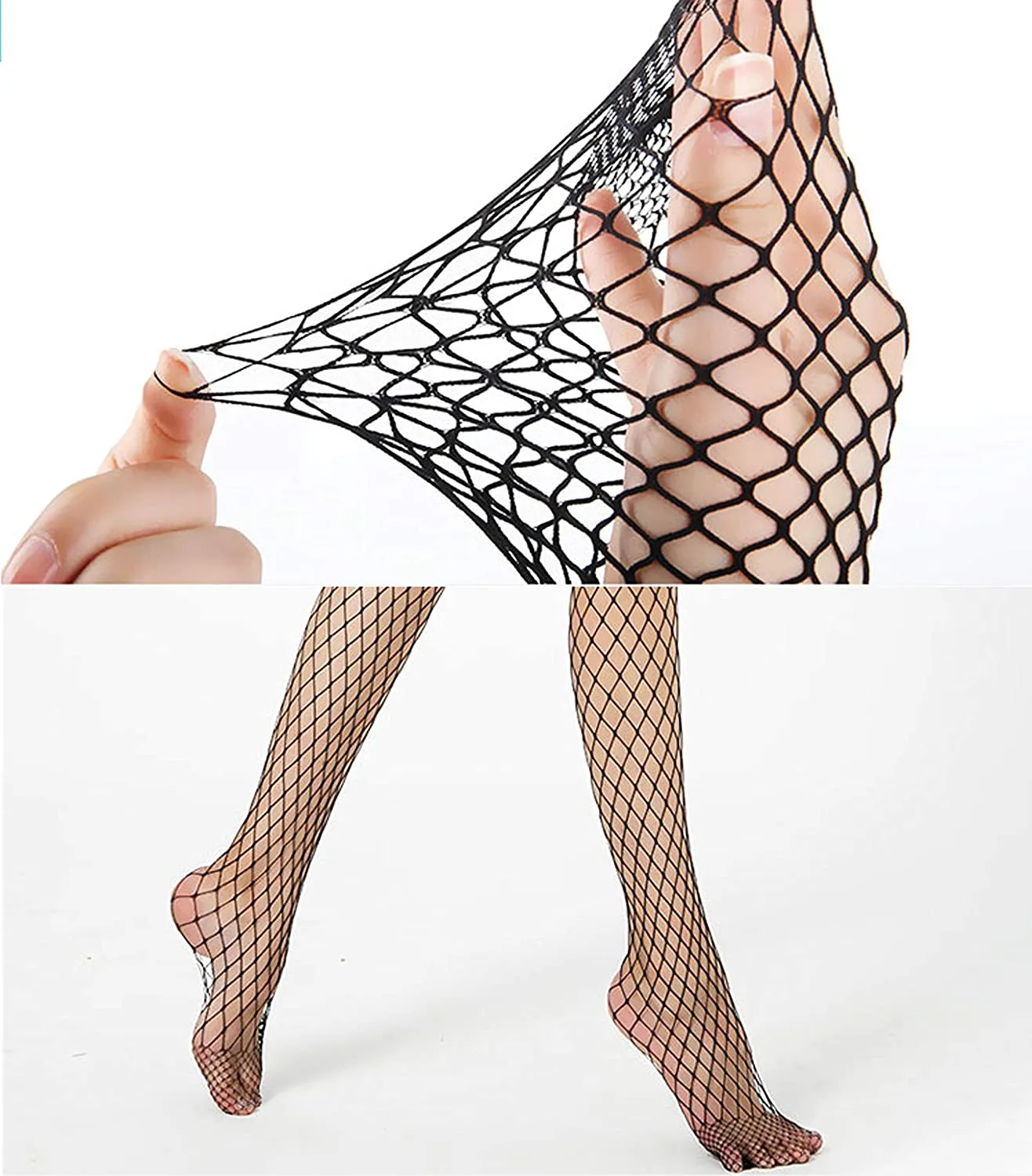 Lidogirls Glitter High Waist Fishnet Mesh Tight Stockings Hosiery Pantyhose