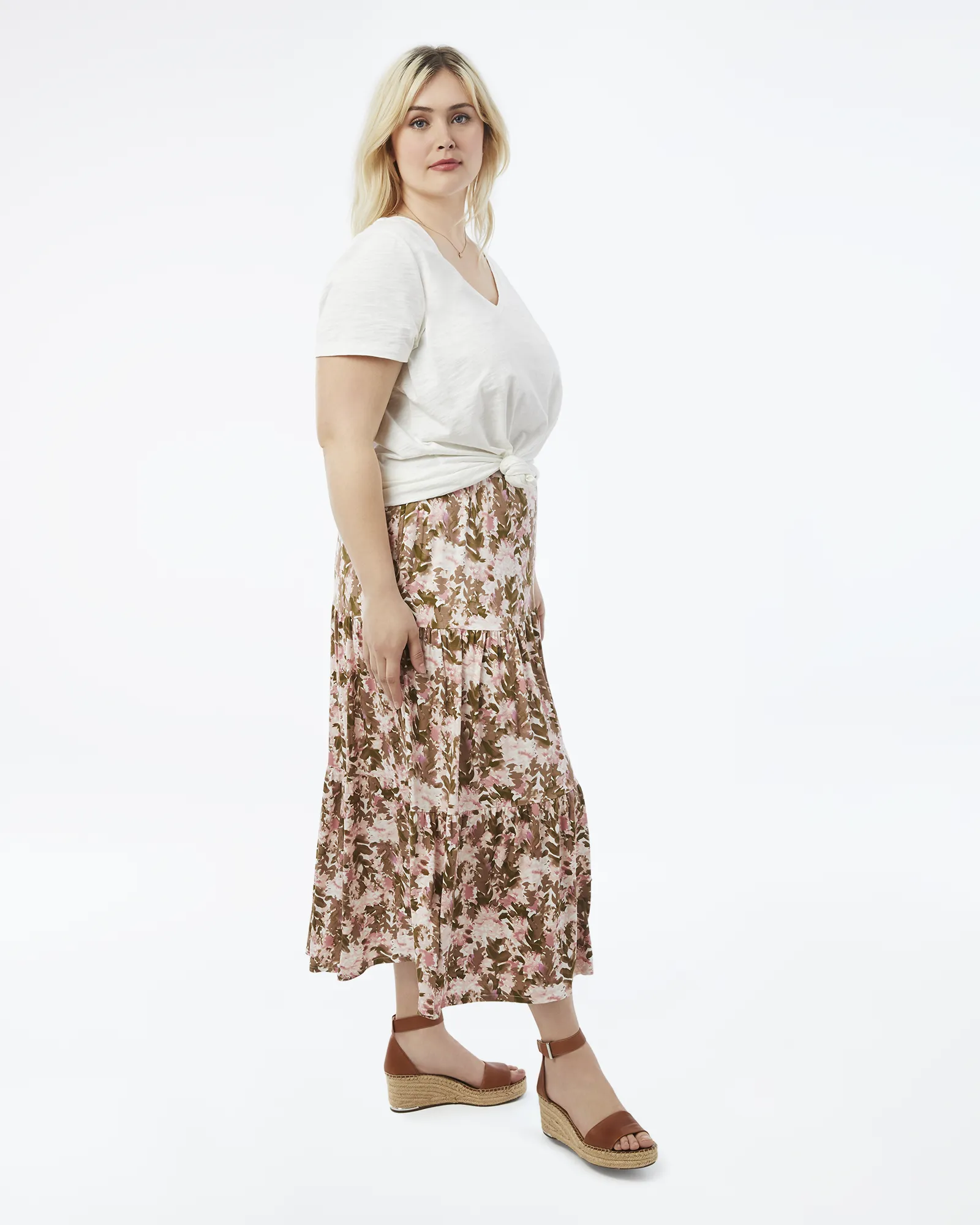 Michelle Soft Cotton Tee | White