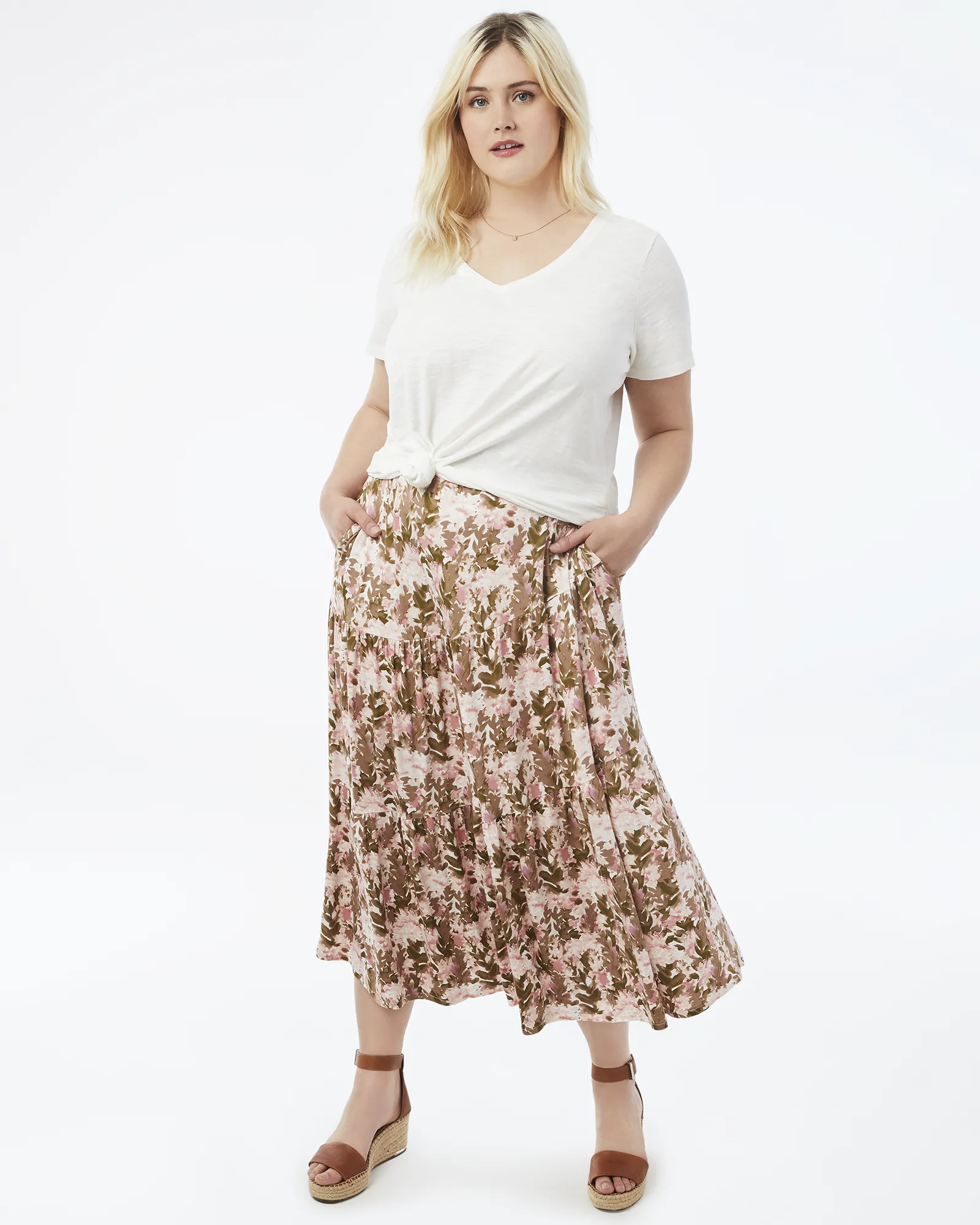 Michelle Soft Cotton Tee | White