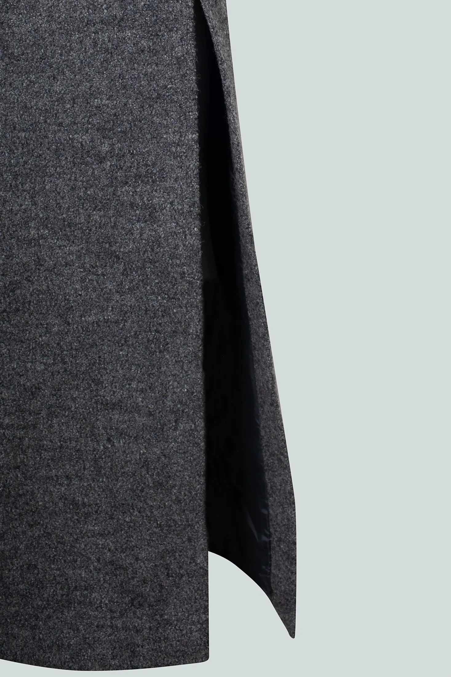 Misty High-Waisted Grey Skirt
