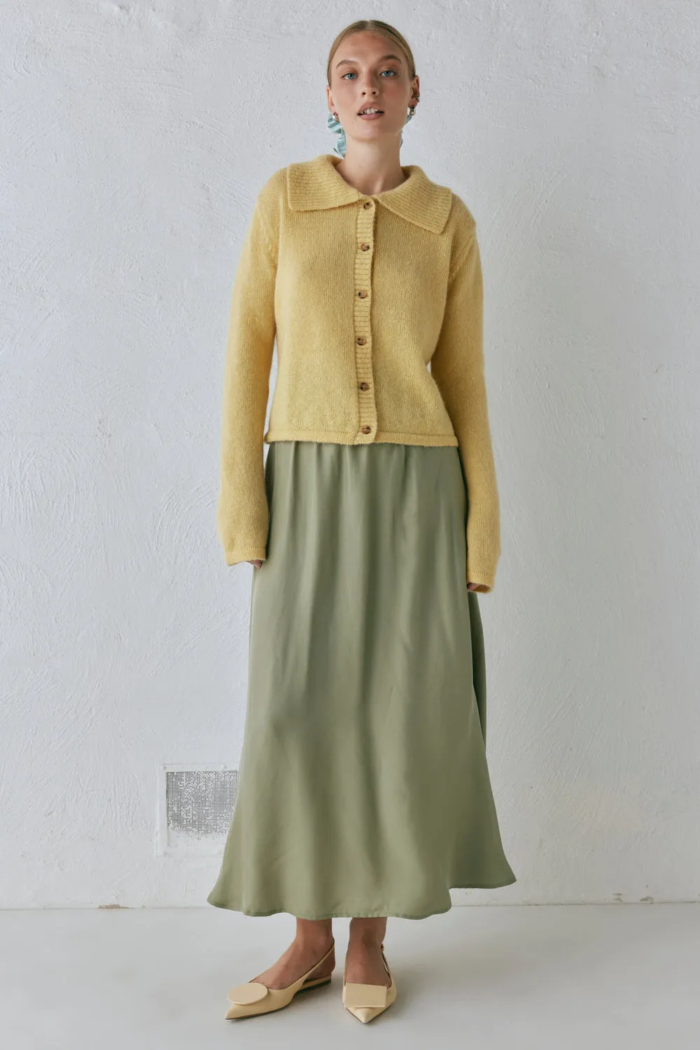 Solara Midi Skirt Sage