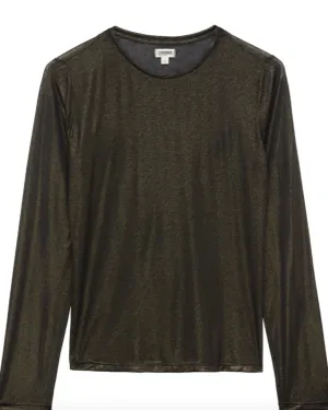 Tess Crew Neck Tee in Black | Black