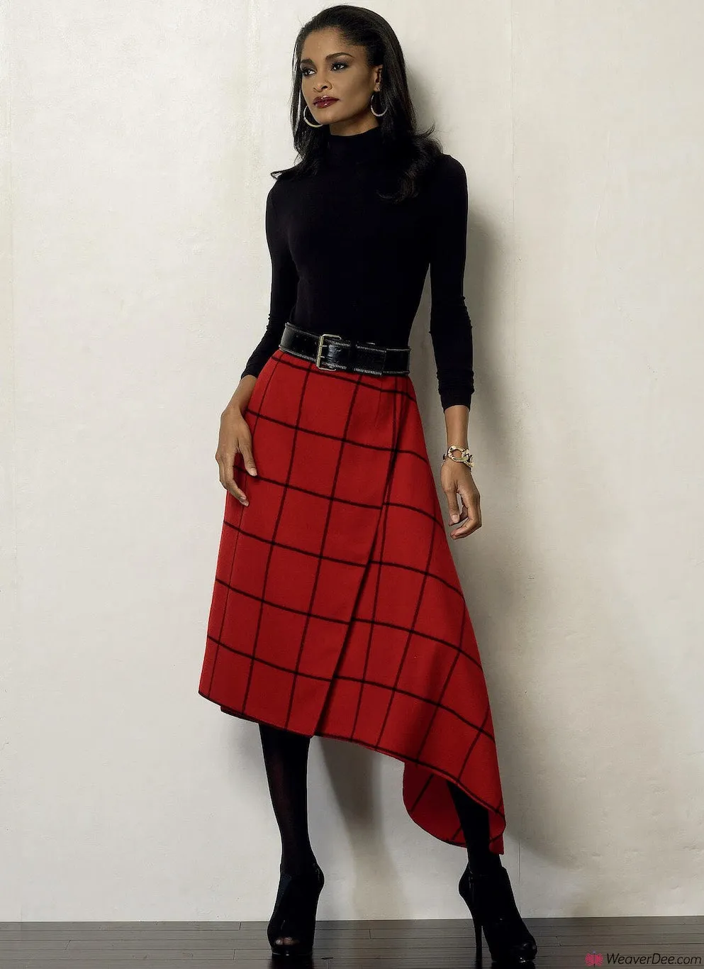 Vogue Pattern V8956 Misses' Wrap Skirts