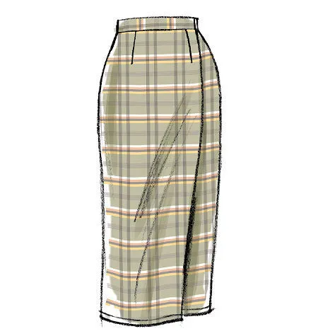 Vogue Pattern V8956 Misses' Wrap Skirts