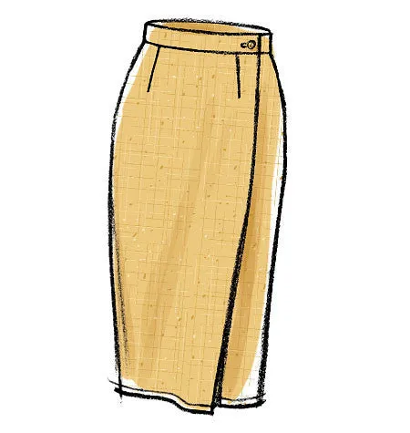 Vogue Pattern V8956 Misses' Wrap Skirts