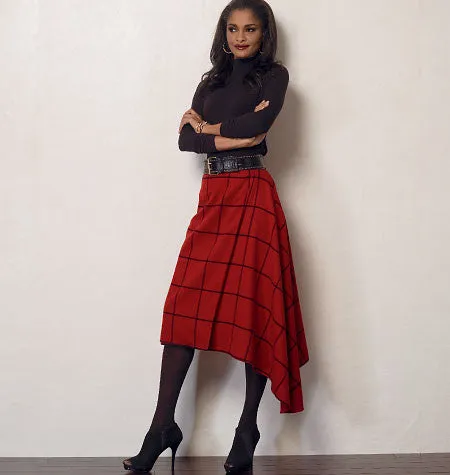 Vogue Pattern V8956 Misses' Wrap Skirts