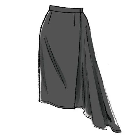 Vogue Pattern V8956 Misses' Wrap Skirts