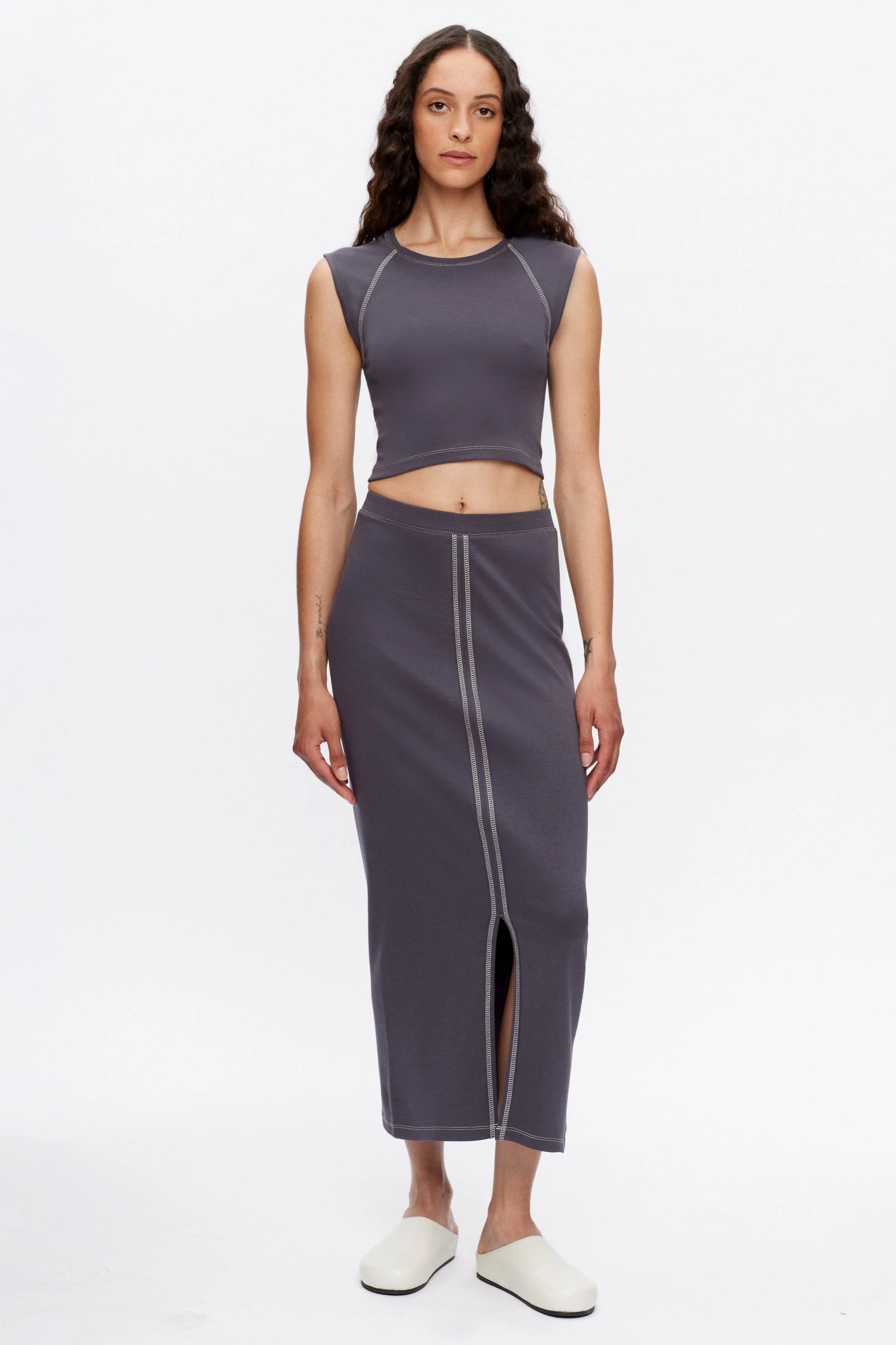 Women's Lotfia Skirt in Iron/Birch
