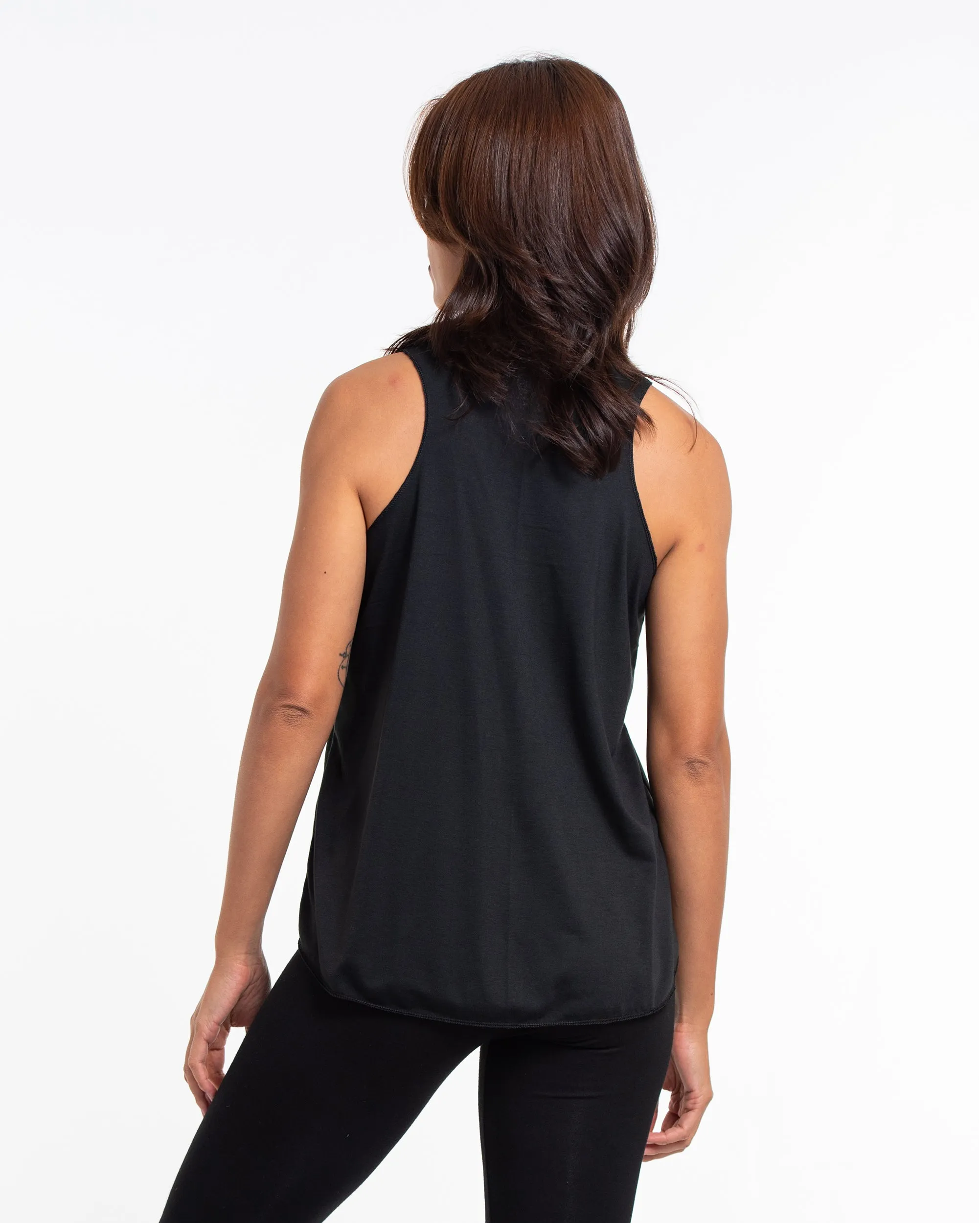 Womens Sunglasses Tank Top in Black