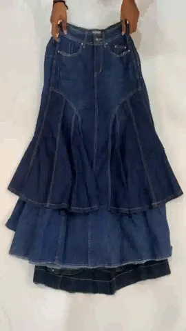 Y2K Maxi Floral Denim Skirts (SR-552)